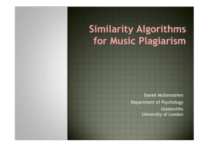 Similarity Algorithms for Music Plagiarism