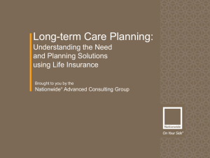 Long-term Care Planning: Understanding the Need and Planning