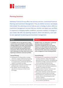 Planning Solutions - Hathaway Financial Group