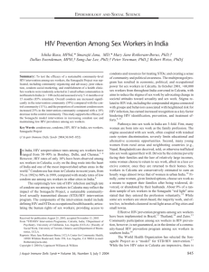 HIV Prevention Among Sex Workers in India