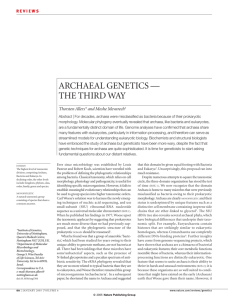 Nature: Archaeal Genetics—The Third Way
