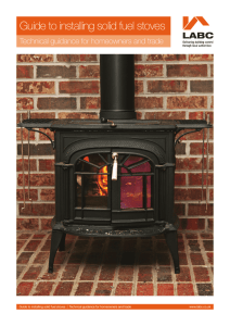Guide to installing solid fuel stoves
