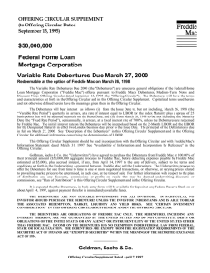 Variable Rate Debentures Due March 27, 2000 $50,000,000