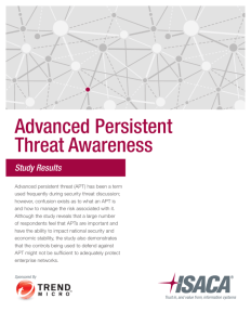 Advanced Persistent Threat Awareness