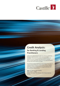 Credit Analysis For Banking & Lending Practitioners