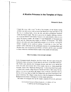 A Muslim Princess in the Temples of Visnu