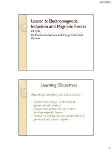 Lesson 6: Electromagnetic Induction and Magnetic Forces