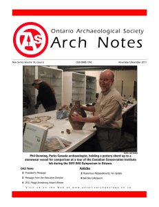 6 - Ontario Archaeological Society