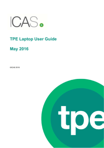 TPE Laptop User Guide May 2016