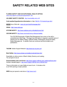 WWW Safety Sites