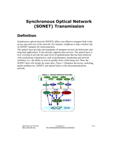 Synchronous Optical Network (SONET) Transmission