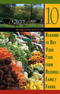 Ten Reasons to Buy Your Food From Regional Family Farms
