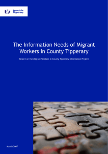 Information Needs of Migrant Workers