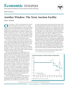Another Window: The Term Auction Facility