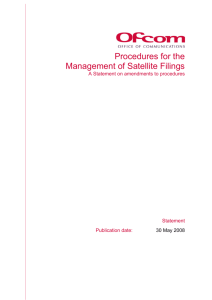 Procedures for the Management of Satellite - Stakeholders