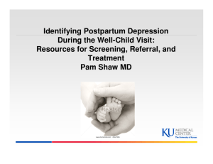 Identifying Postpartum Depression-Dr. Pamela Shaw