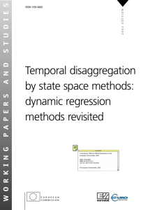 Temporal disaggregation by state space methods: dynamic
