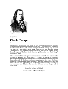 Claude Chappe - Harvard John A. Paulson School of Engineering
