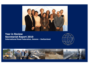 Year in Review Secretariat Report 2010
