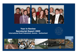 Year in Review Secretariat Report 2009