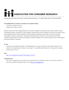 ASSOCIATION FOR CONSUMER RESEARCH