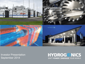 Hydrogenics Investor Presentation February 2014