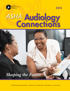 2015 Audiology Connections - American Speech