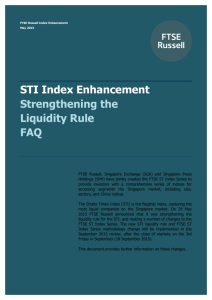 STI Index Enhancement Strengthening the Liquidity Rule FAQ