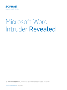 Microsoft Word Intruder Revealed