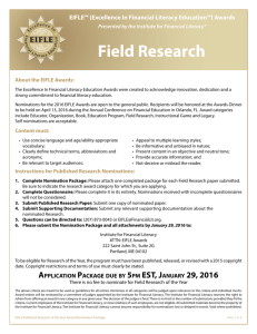 Field Research - EIFLEawards.org