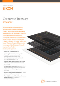 Corporate Treasury - Financial & Risk | Thomson Reuters
