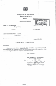 Administrative Case against Atty. Homobono A. Adaza