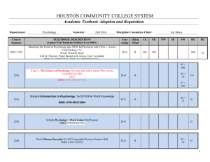 Psychology - Houston Community College