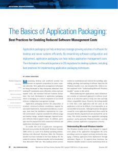 The Basics of Application Packaging
