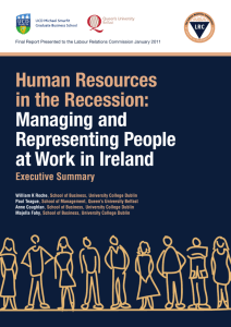 Human Resources in the Recession