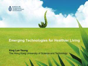 Emerging Technologies for Healthier Living King Lun Yeung