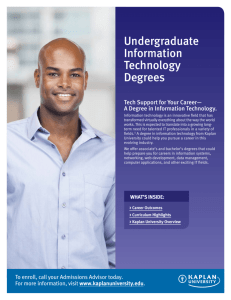 Undergraduate Information Technology Degrees