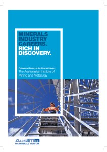 Careers In The Minerals Industry