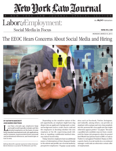 The EEOC Hears Concerns About Social Media and Hiring