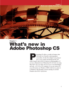 What's new in Adobe Photoshop CS