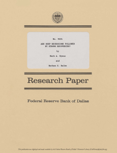 Research Paper - Federal Reserve Bank of Dallas