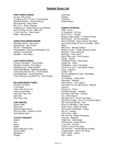 Sample Song List