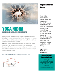 yoga nidra - Red Roof Retreat