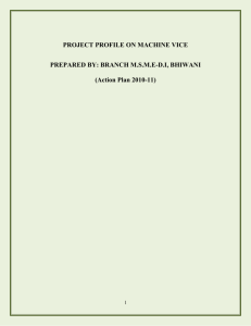 Project Profile Machine Vices - DC-MSME