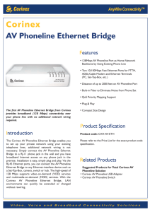 Corinex AV Phoneline Ethernet Bridge Eng1-A4.ai