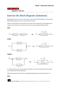 Exercise 3b: Block Diagrams (Solutions)