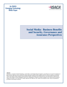 Social Media: Business Benefits and Security