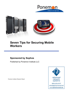 Sophos Mobile Security - Advanced Network Systems