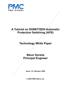Tutorial on SONET/SDH Automatic Protection Switching (APS)