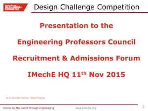 Design Challenge Competition - Engineering Professors' Council